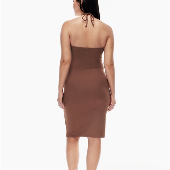 ARITZIA/ WILFRED Lanai Halter Midi Dress - Picture 4 of 5